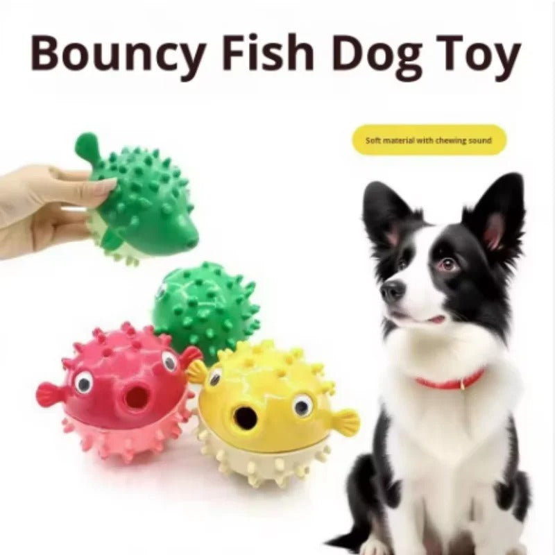 Bouncing Fish Treat Dispenser Toy