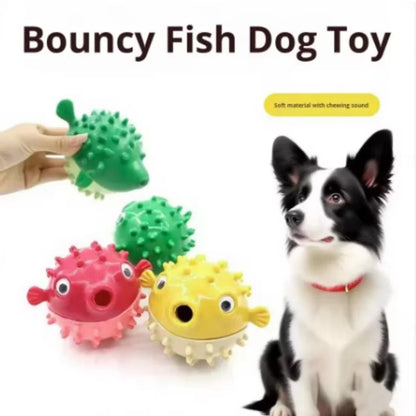 Bouncing Fish Treat Dispenser Toy